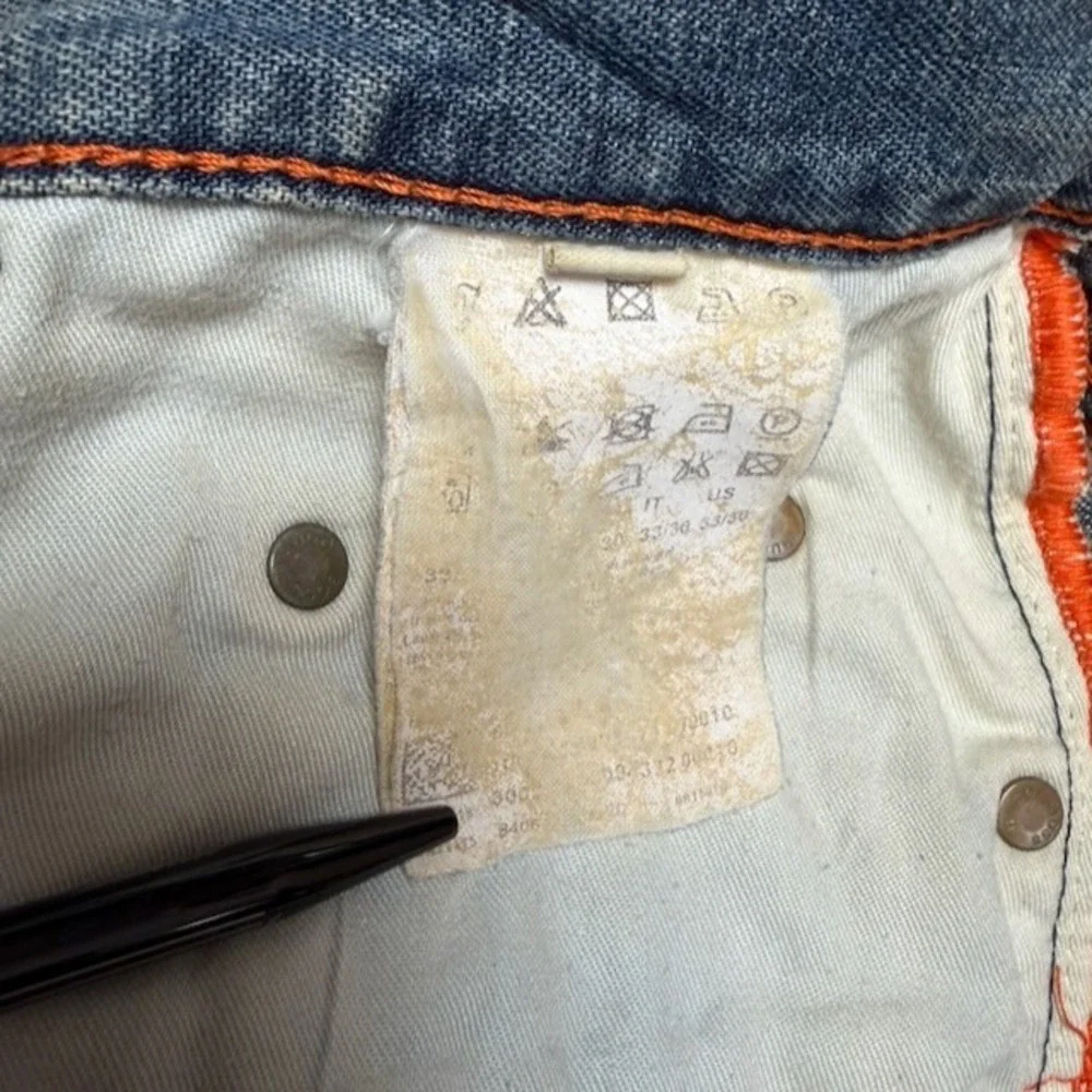 Boss Hugo Boss Selvedge Denim Jeans Comfort Fit Faded Mens Size 33 Designer